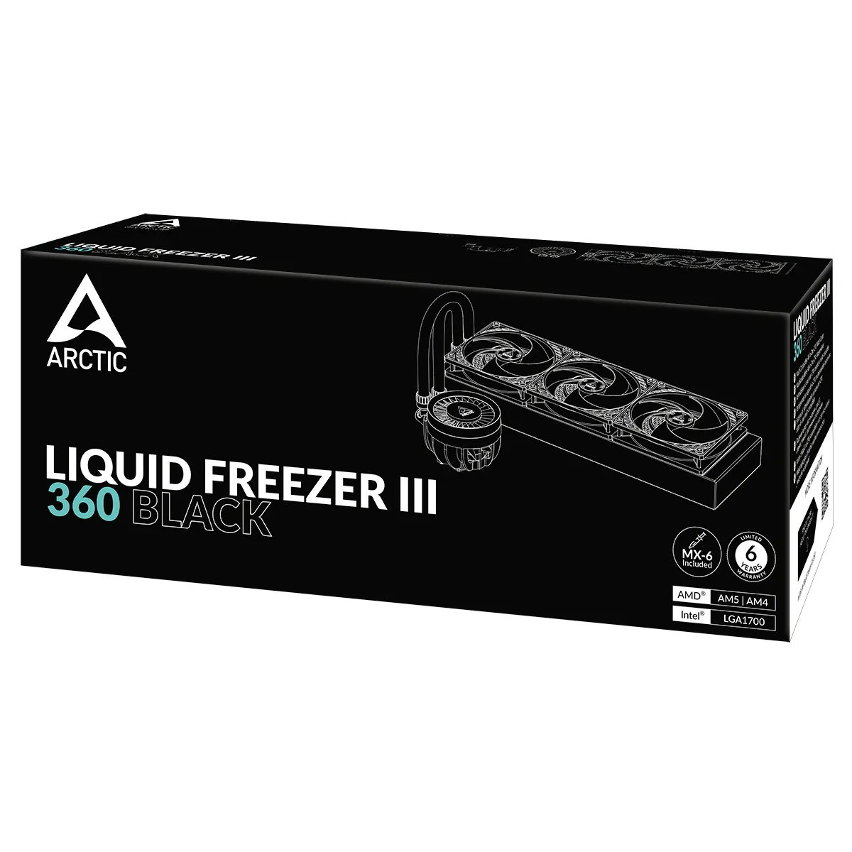 Arctic Liquid Freezer III 360 - liquid cooler, Black