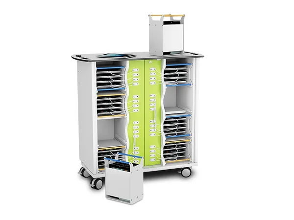 Zioxi flexible chargin trolley with baskets 16devices