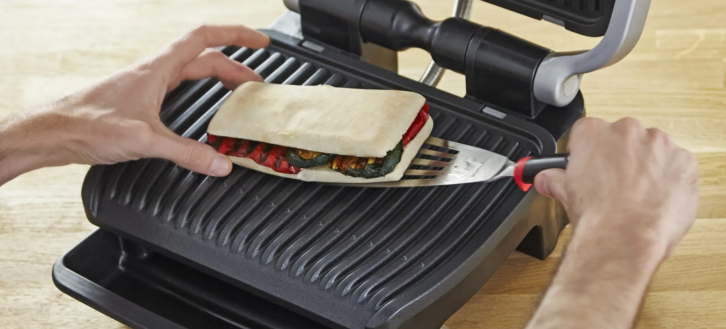 Tefal OptiGrill Elite GC750D -p&ouml;yt&auml;grilli, 2000 W, musta/ruostumaton ter&auml;s