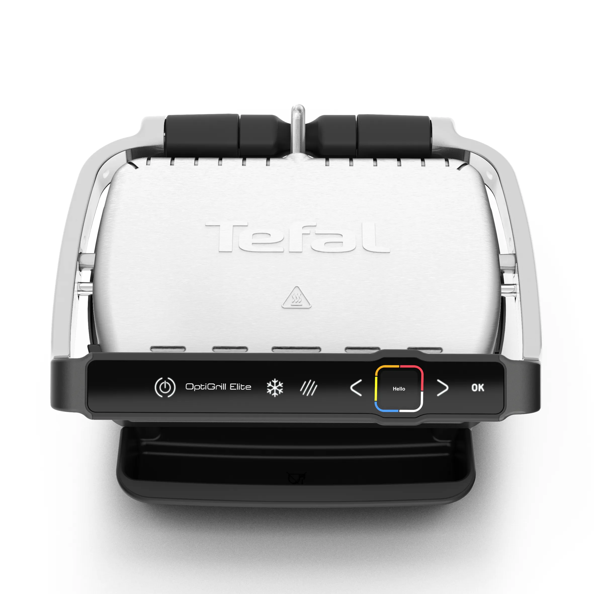 Tefal OptiGrill Elite GC750D -p&ouml;yt&auml;grilli, 2000 W, musta/ruostumaton ter&auml;s