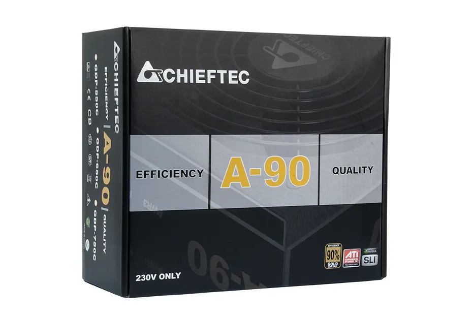 Chieftec A-90 Series GDP-650C 650W - Power supply, 80 Plus Gold
