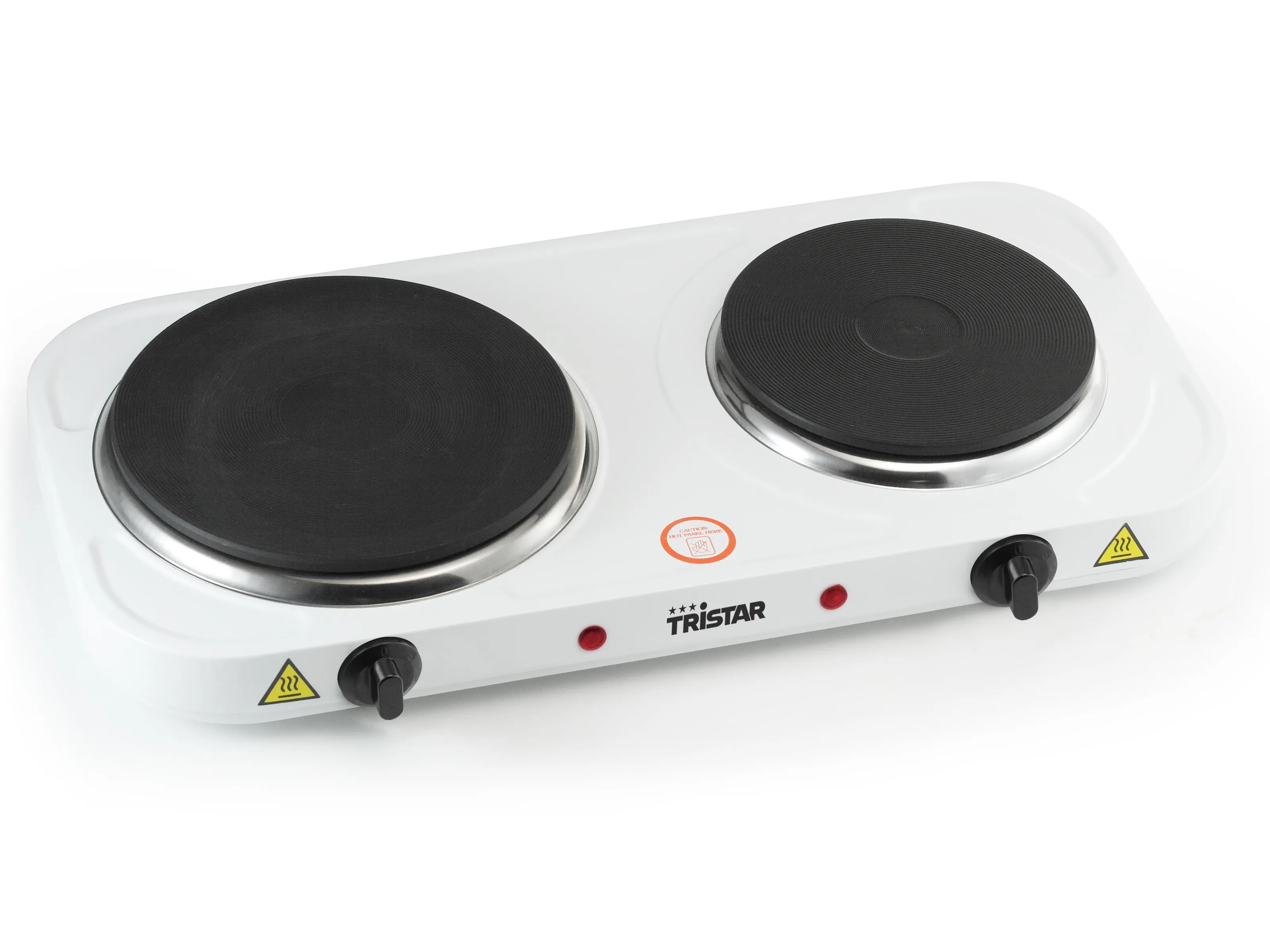 Tristar KP-6245 Dubbel elektrisk kokplatta, 2500 W, Vit