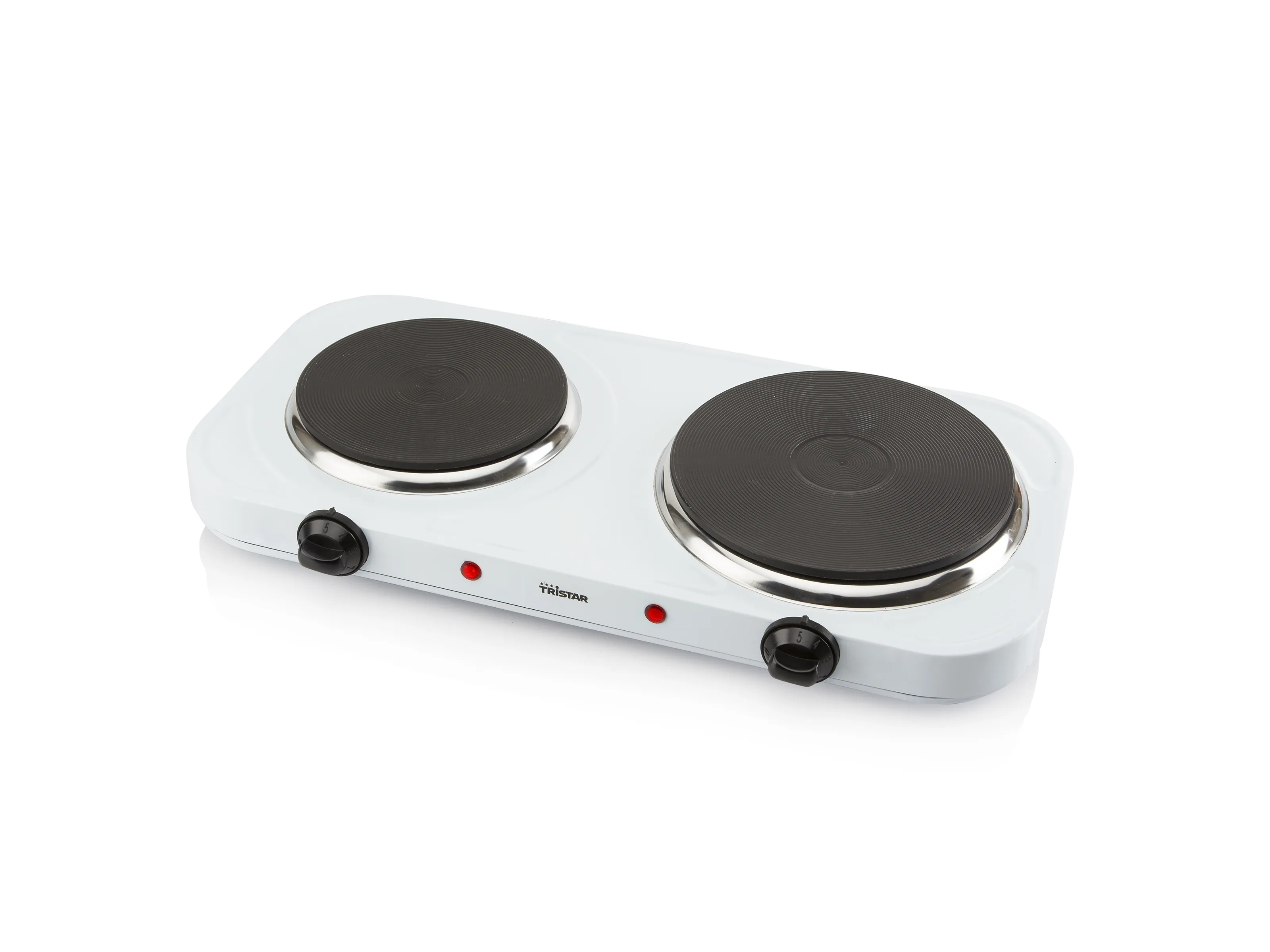 Tristar KP-6245 Dubbel elektrisk kokplatta, 2500 W, Vit