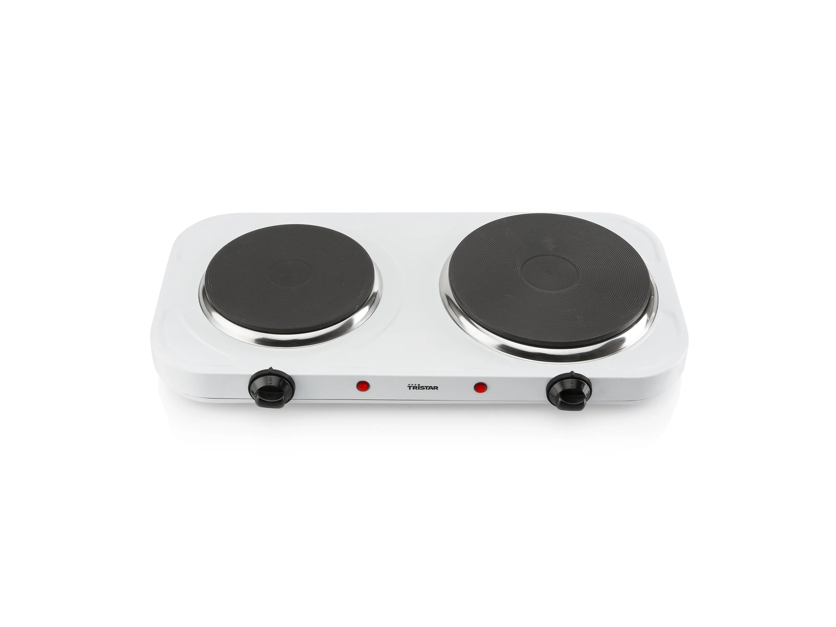 Tristar KP-6245 Dubbel elektrisk kokplatta, 2500 W, Vit