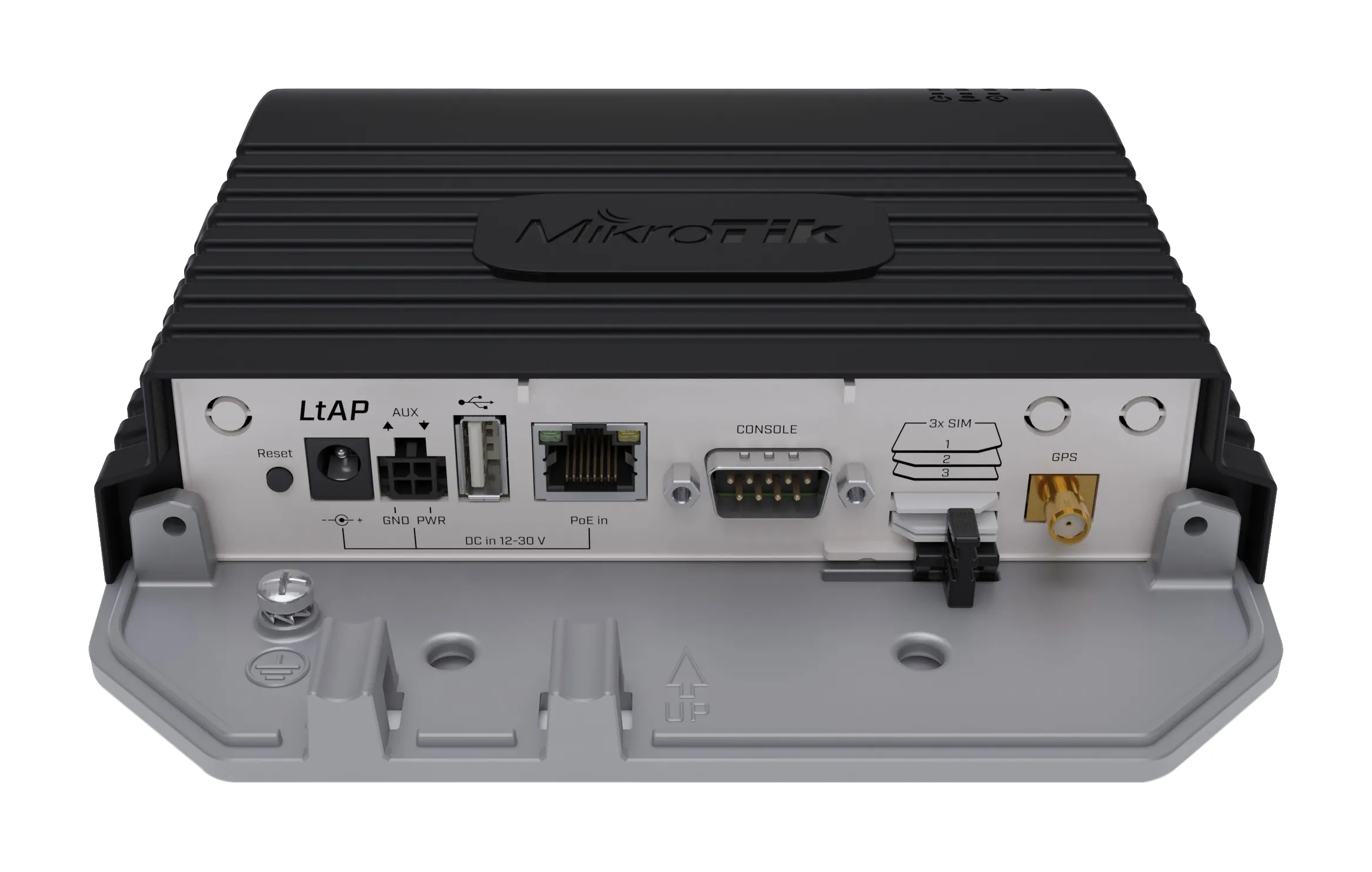 MikroTik LtAP LTE6 router, Wi-Fi 4, 4G, PoE, svart
