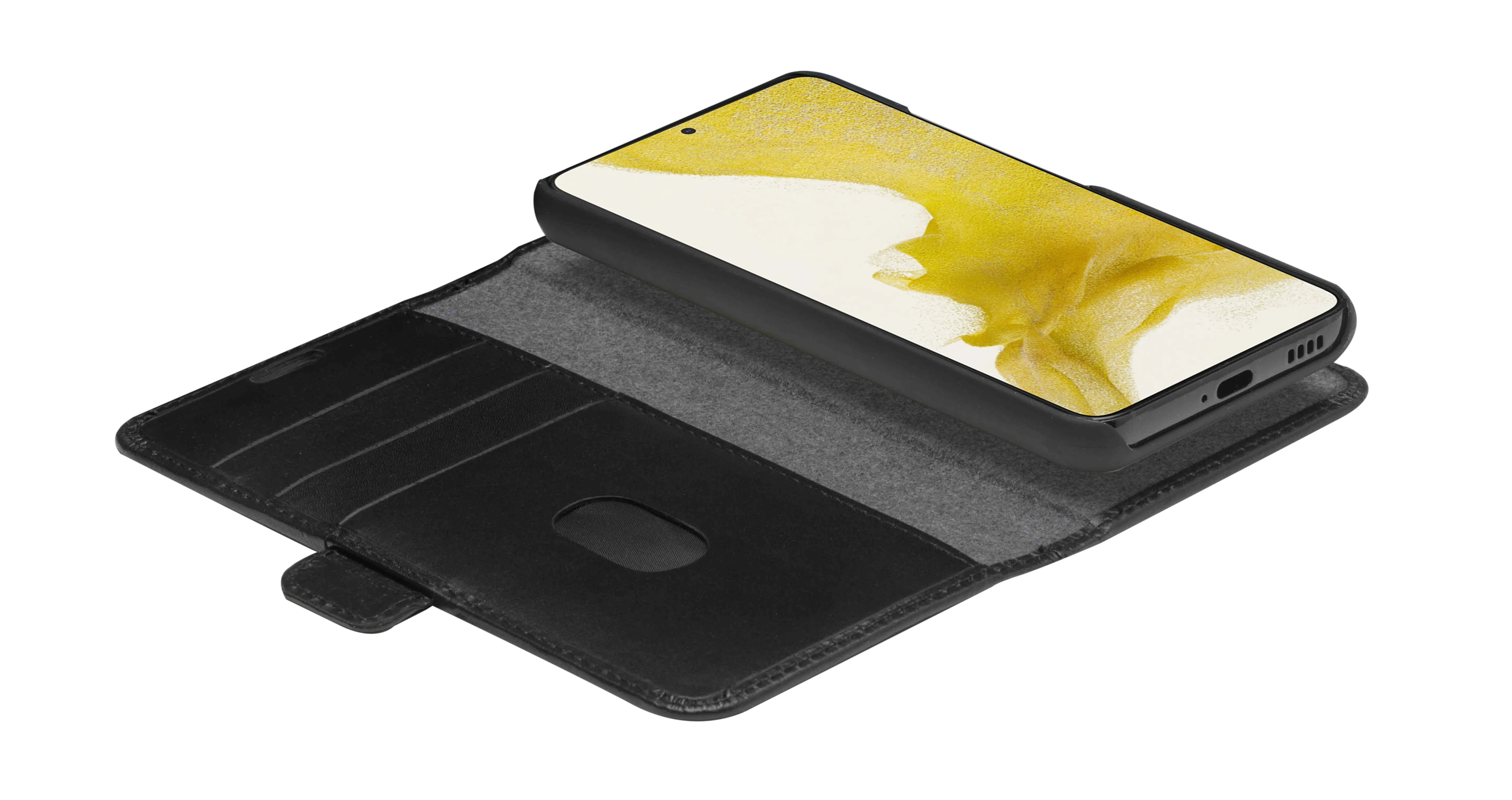 Dbramante1928 Lynge, Galaxy S22 -lompakkokotelo, Musta