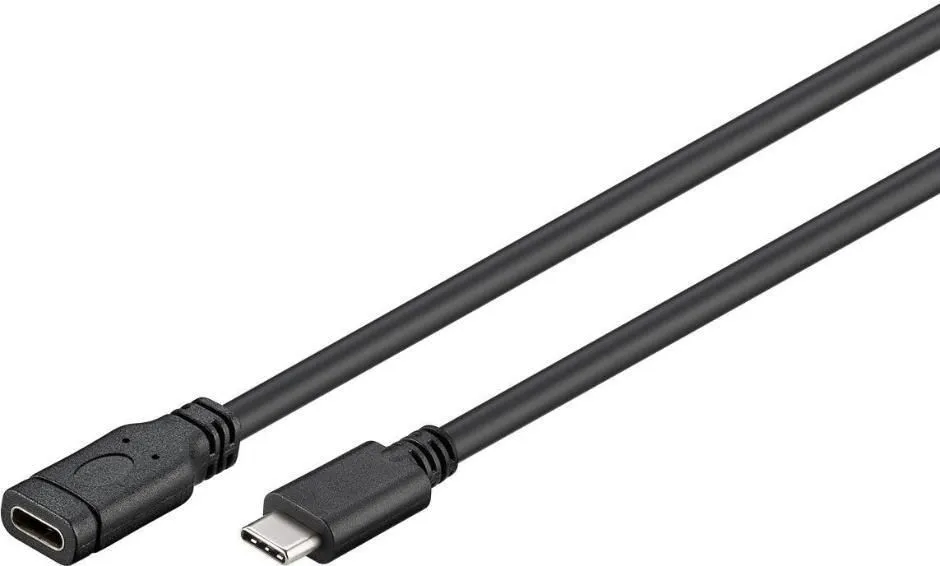 MicroConnect MC-ITH-USBC-EX-002 USB-C extension cable, 1.8 m, Black