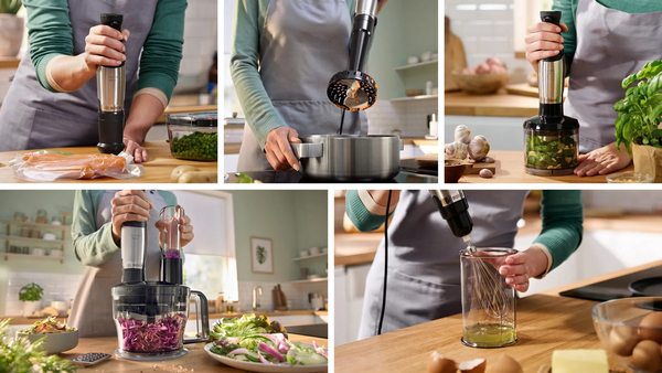 Bosch Series 6 ErgoMaster 1000W - hand blender, Black, Svart