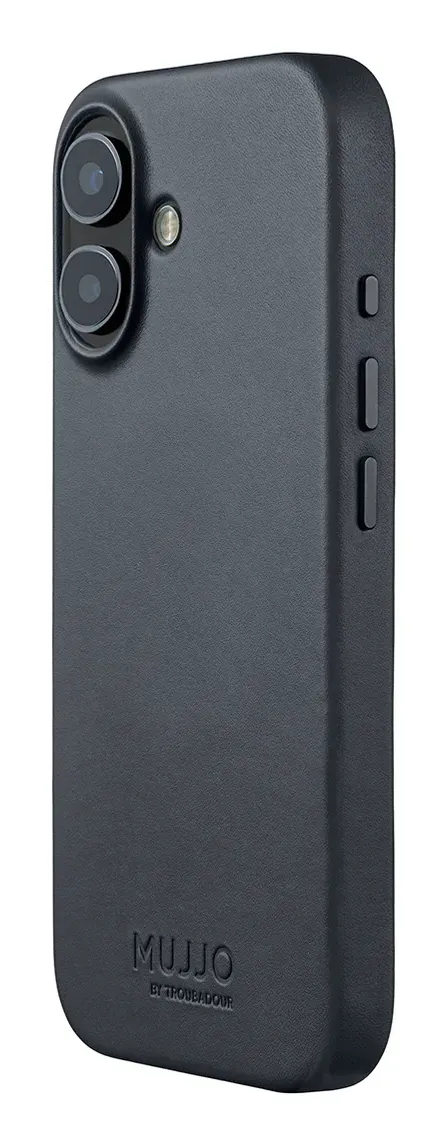 MUJJO Full Leather MagSafe Case for iPhone 17, Basalt