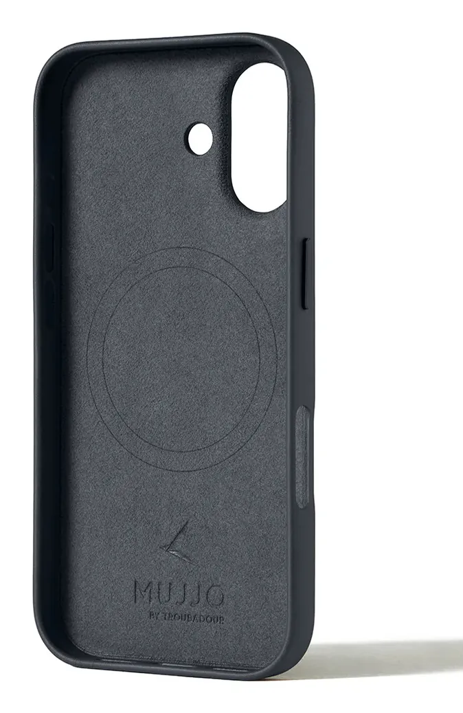 MUJJO Full Leather MagSafe Case for iPhone 17, Basalt