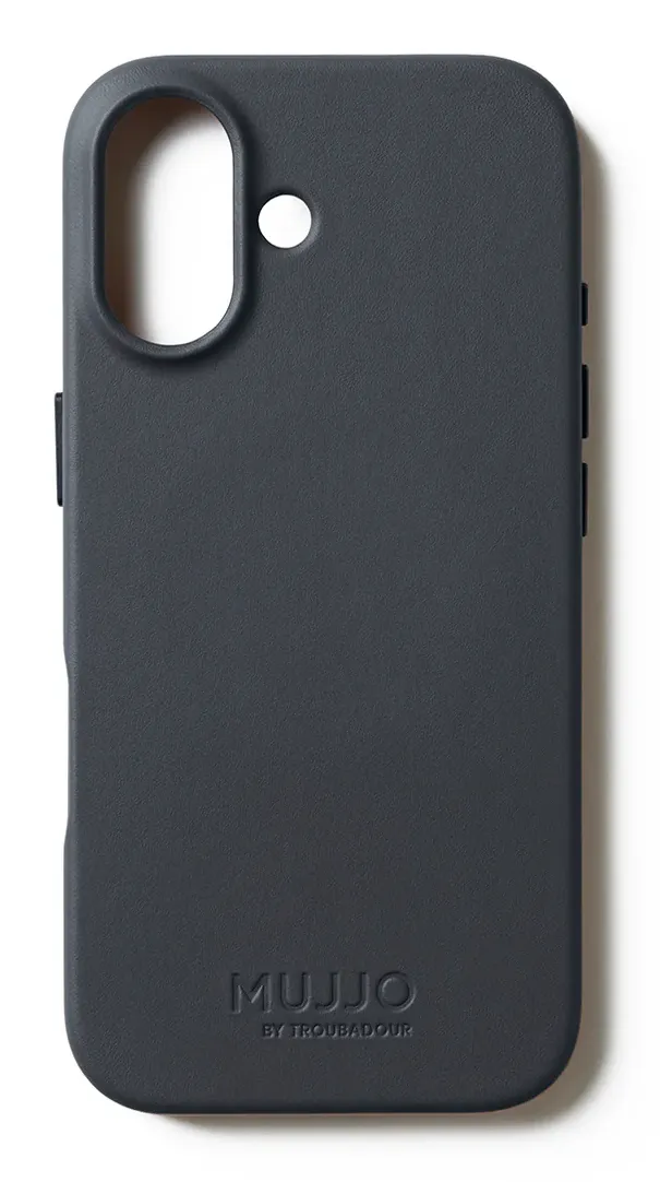 MUJJO Full Leather MagSafe Case for iPhone 17, Basalt
