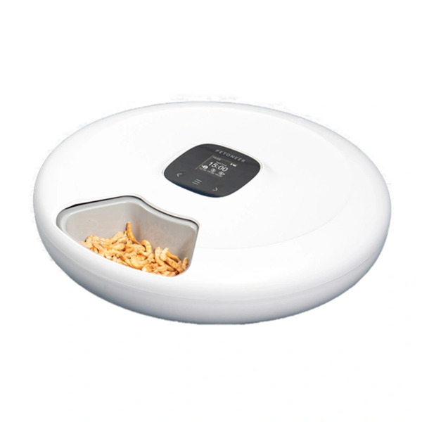 PETONEER NutriSpin Intelligent Rotary Pet Food Dispenser with 6 Compartments