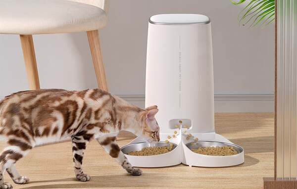 ROJECO PTM-003 Dual 4 Litre Automatic Pet Feeder with Double Bowl