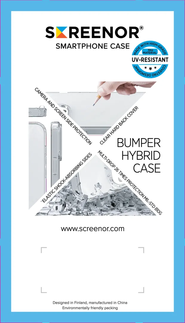 Screenor Bumper Galaxy A25 5G Case, Transparent