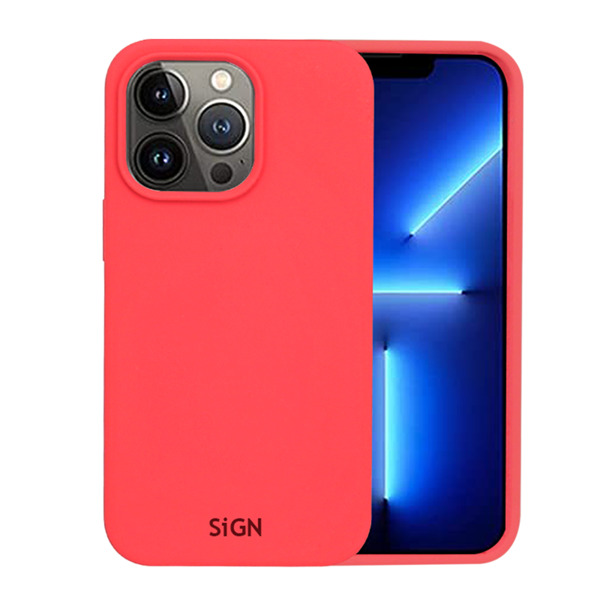 SiGN Liquid Silicone Case for iPhone 14 Pro - Watermelon Red