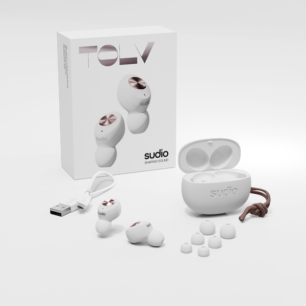 SUDIO Kuuloke TOLV True Wireless In-Ear  Valk. Mic