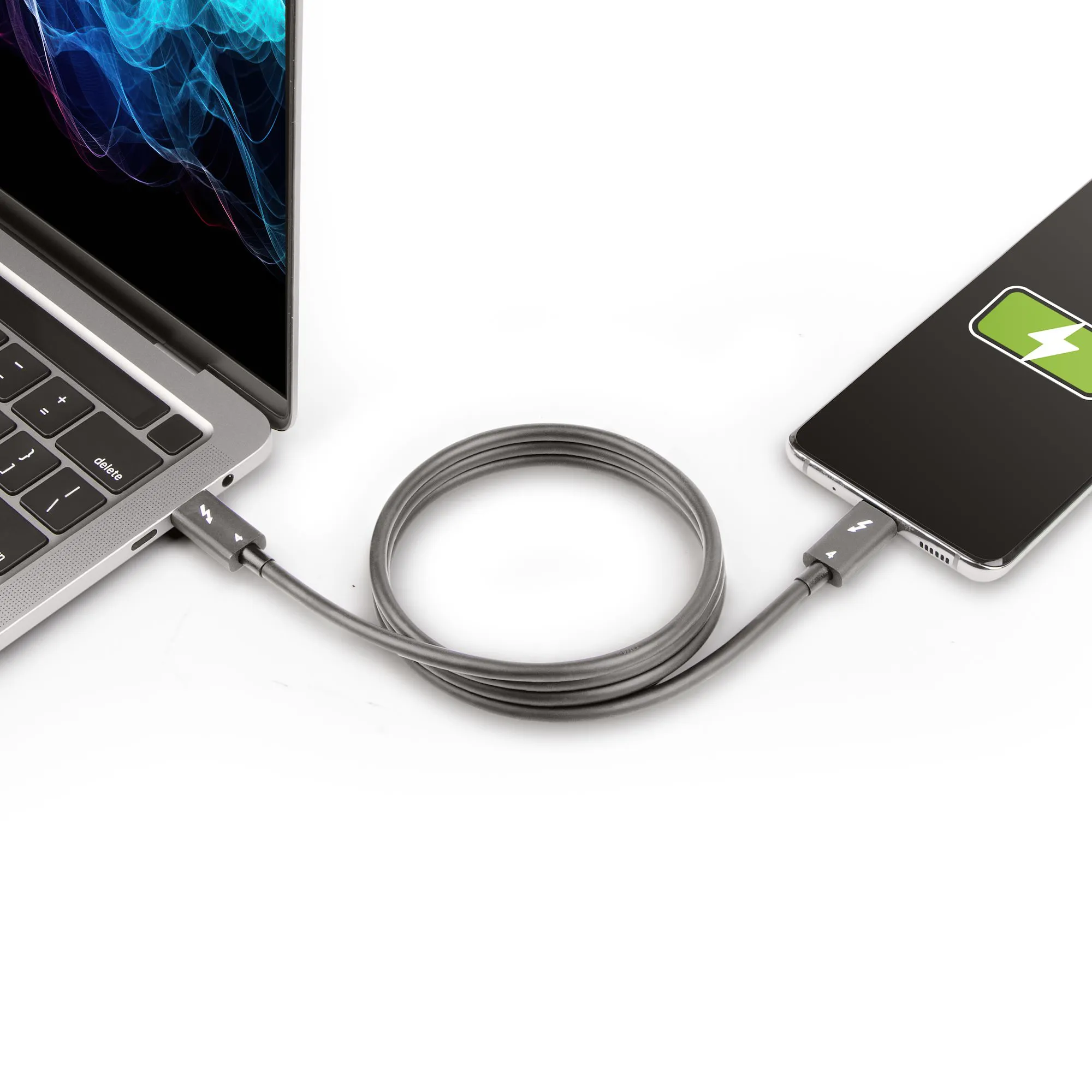 STARTECH.COM 3ft 1m Thunderbolt 4 Cable 40Gbps 100W PD 4K/8K Video Intel-Certified Compatible w/Thunderbolt 3/USB 3.2/DisplayPort