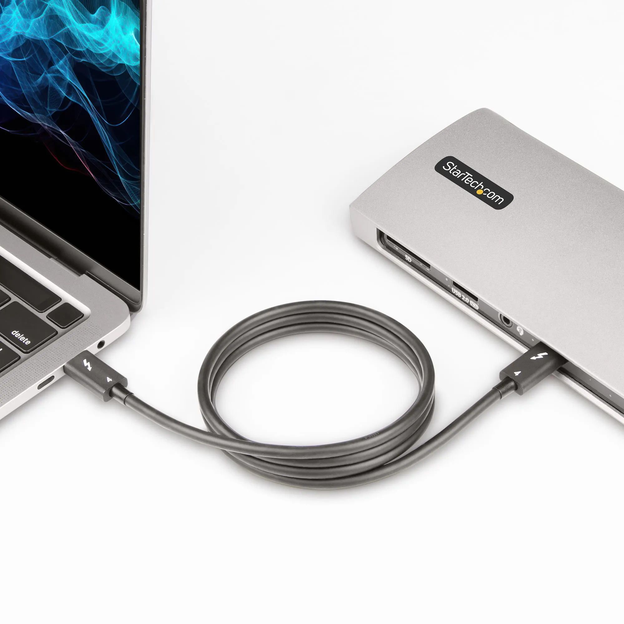 STARTECH.COM 3ft 1m Thunderbolt 4 Cable 40Gbps 100W PD 4K/8K Video Intel-Certified Compatible w/Thunderbolt 3/USB 3.2/DisplayPort