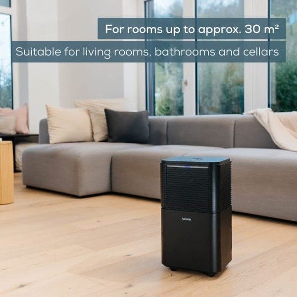Beurer LE 150 Air Dehumidifier, 12 l/24h, 30 m&sup2;, 2 l