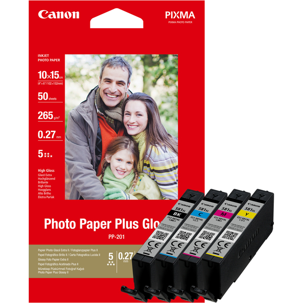 PVP/CLI-581XL CMYK 50sh BLIST