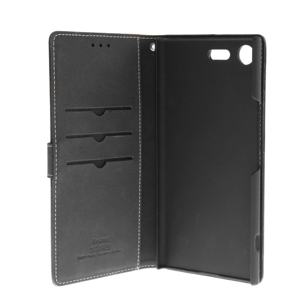 Insmat Flip Case, Xperia XZ - pl&aring;nboksfodral, Svart