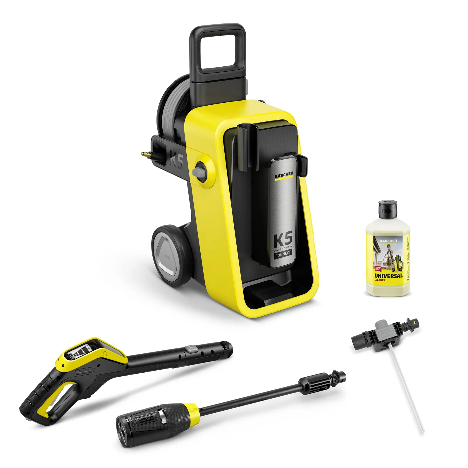 K&auml;rcher K 5 Comfort Premium Connect Pressure washer, 2100 W, 145 bar, 500 l/h, 10 m, Yellow