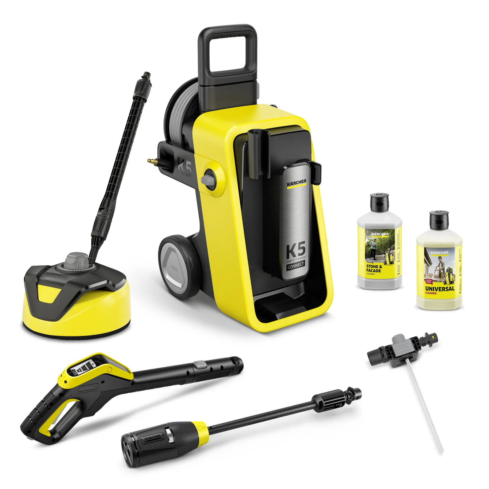 K&Auml;RCHER K 5 Comfort Premium Connect Home Pressure Washer, Yellow