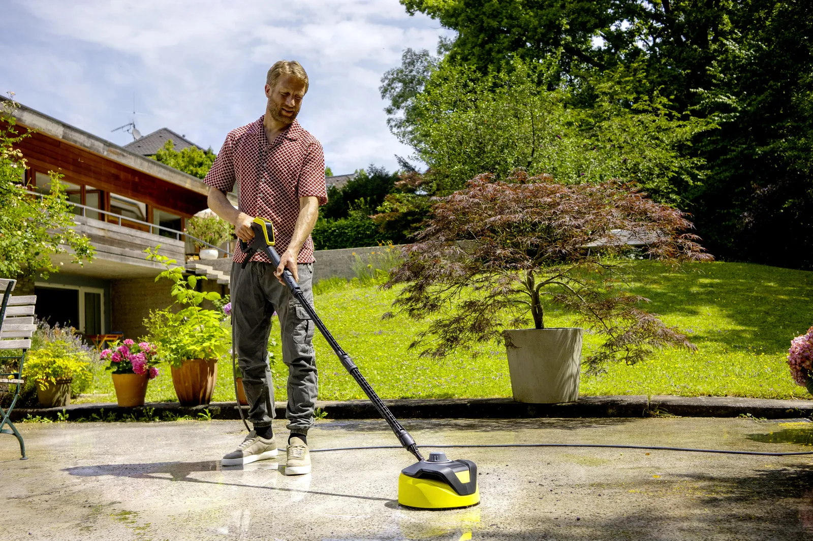 K&Auml;RCHER K 5 Comfort Premium Connect Home Pressure Washer, Yellow