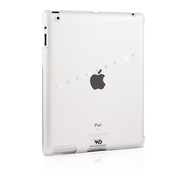 WHITE-DIAMONDS Sash Black Cover to New iPad 3