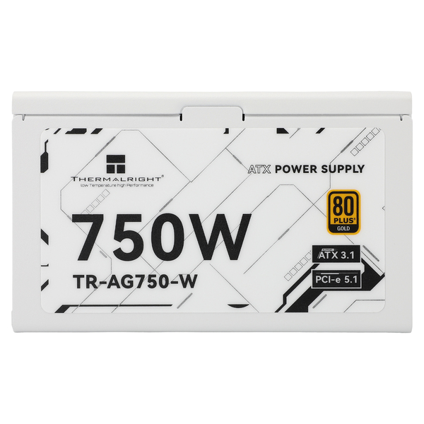 Thermalright 750W - strömkälla, 80 Plus Gold, vit
