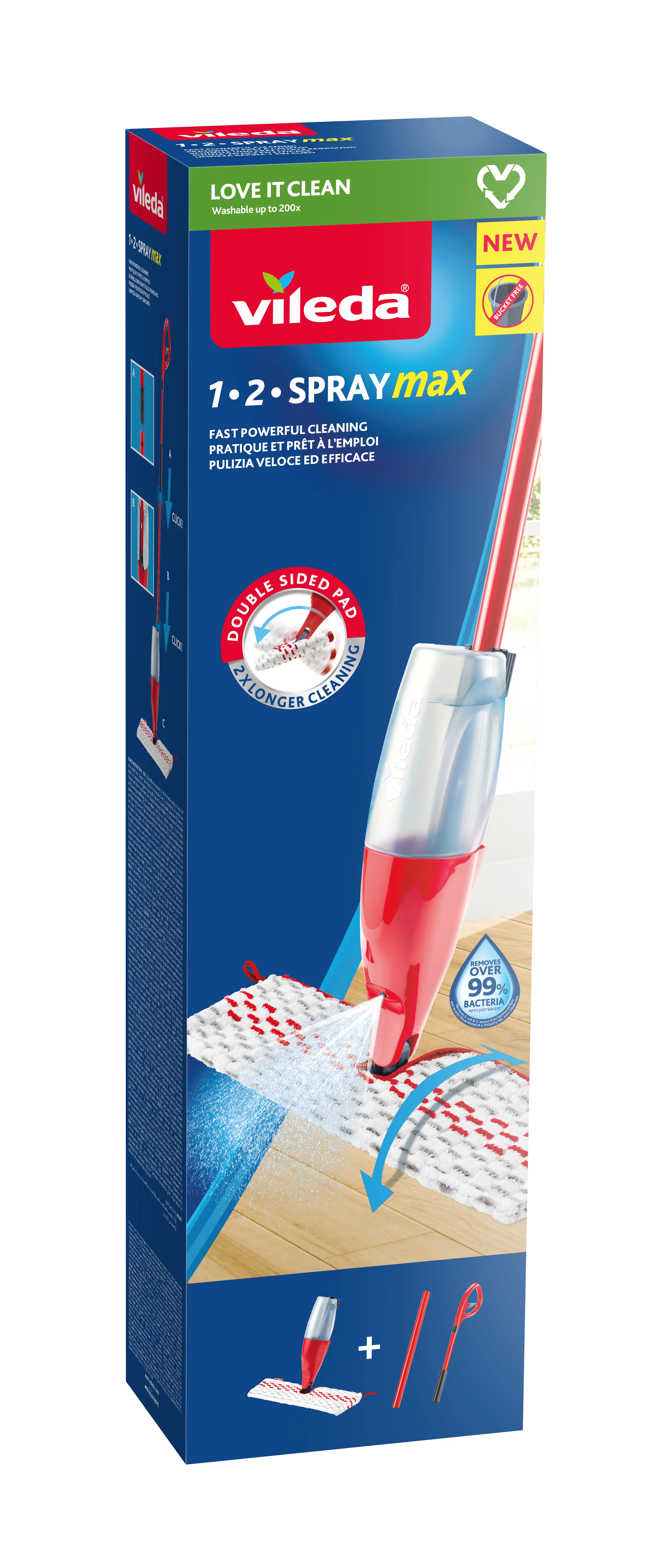 Vileda 1-2 Spray Max -moppi