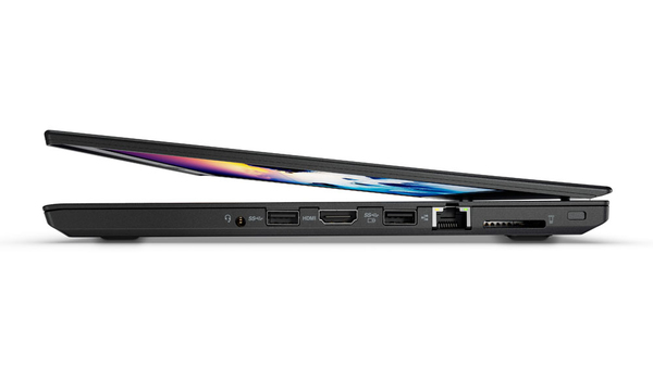 Lenovo 14" ThinkPad T470, 256GB, Win 10 Pro - b&auml;rbar dator, svart