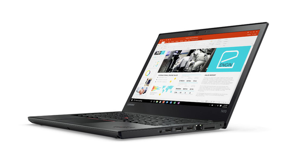 Lenovo 14" ThinkPad T470, 256GB, Win 10 Pro - b&auml;rbar dator, svart