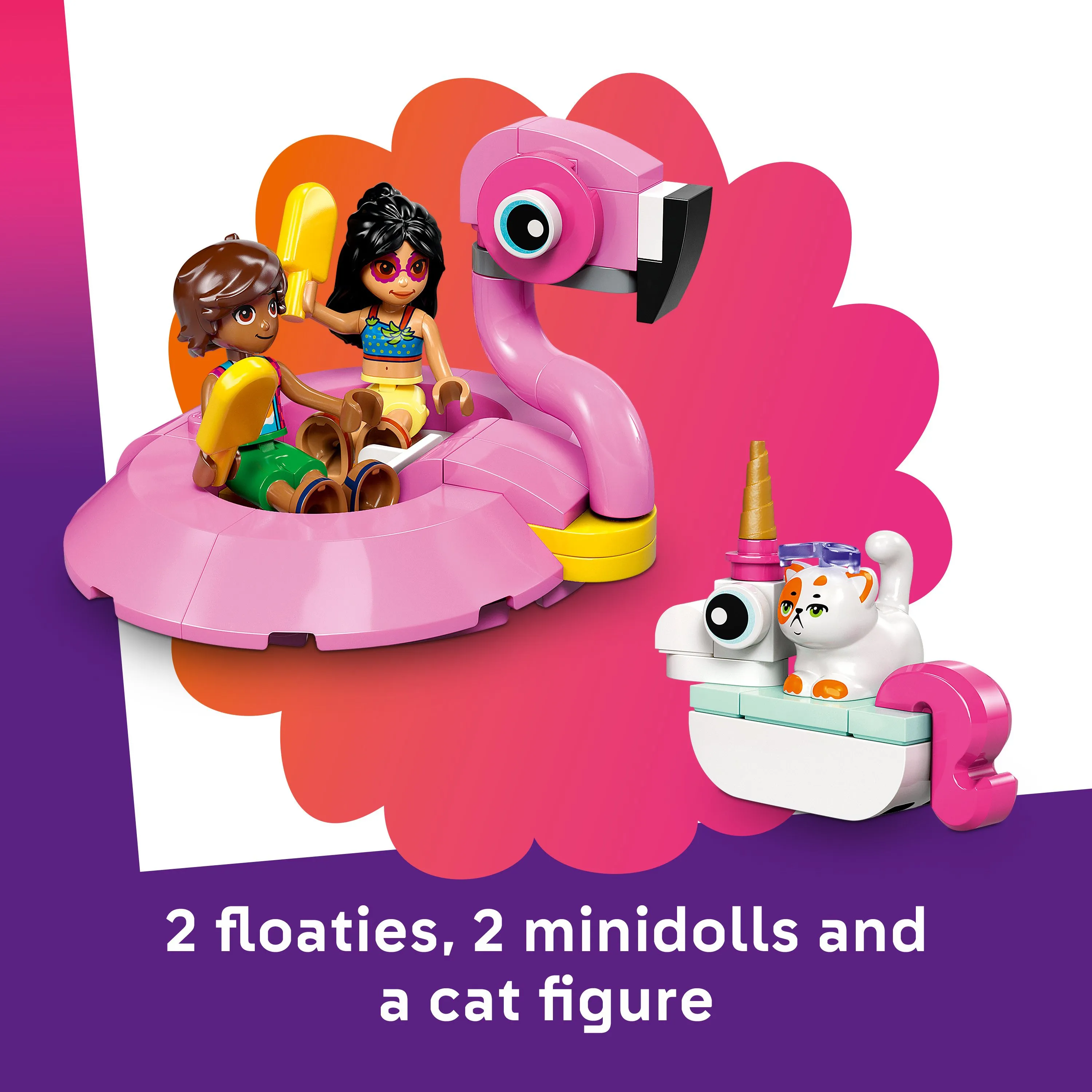 LEGO Friends Enh&ouml;rnings- och flamingopoolparty 42658