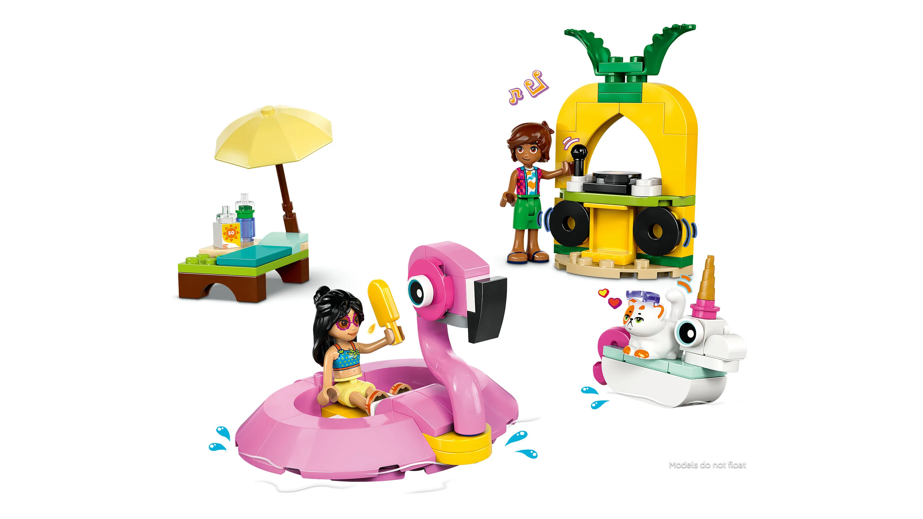 LEGO Friends Enh&ouml;rnings- och flamingopoolparty 42658