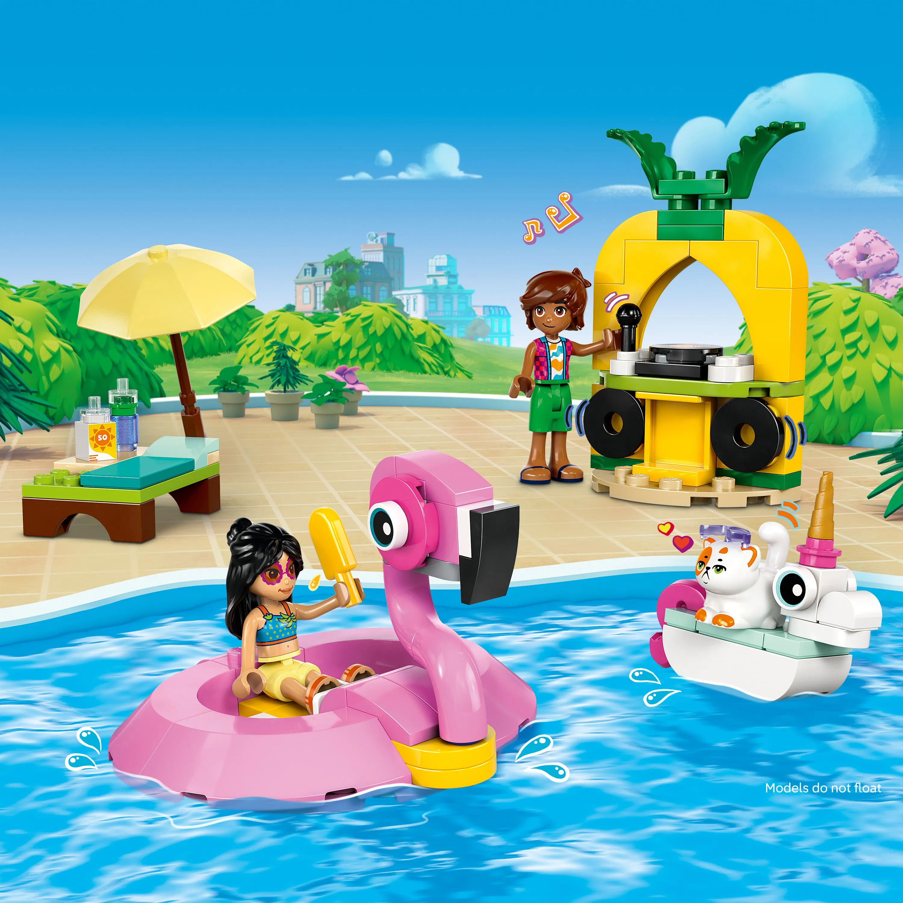 LEGO Friends Enh&ouml;rnings- och flamingopoolparty 42658