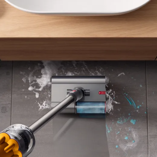 Dyson V12s Detect Slim Submarine 0.35 L 140 W Cordless Stick vacuum cleaner, Nickel, Yellow