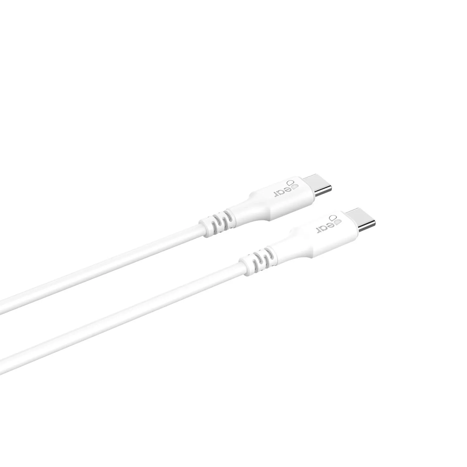 GEAR USB-C 2.0 kabel, 60 W, 1 m, vit