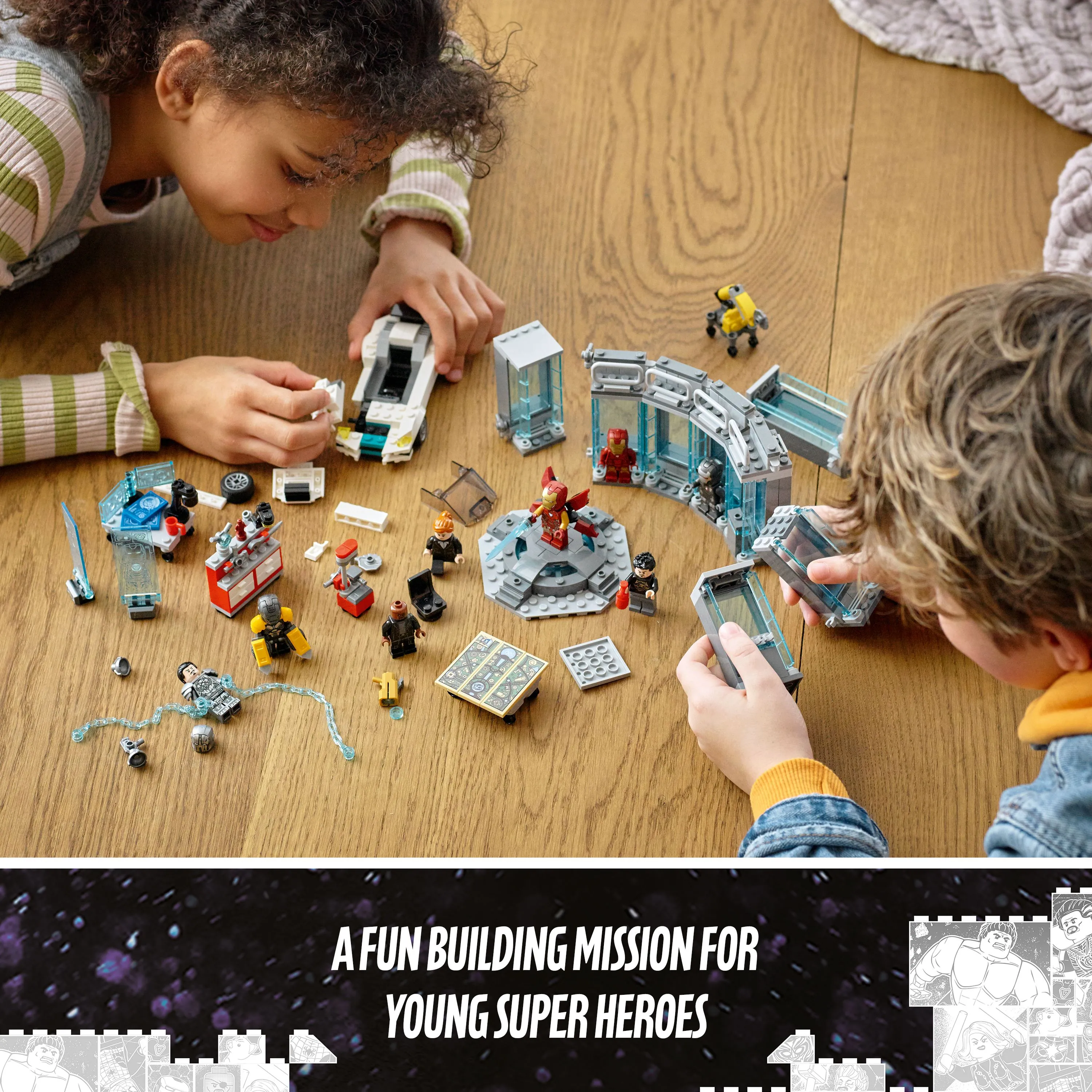 Lego Marvel Super Heroes Iron Manin asevarasto 76216