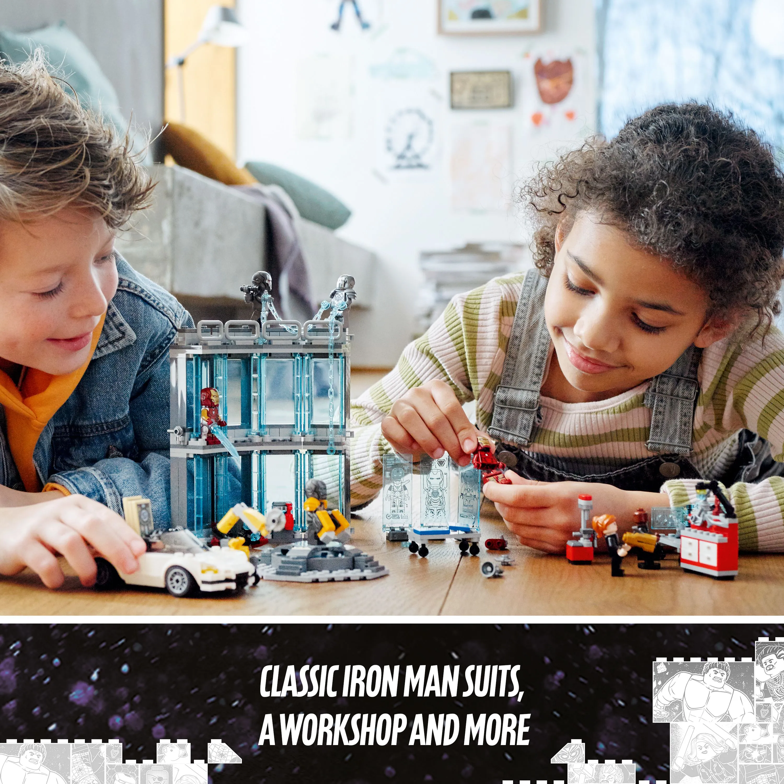 Lego Marvel Super Heroes Iron Manin asevarasto 76216