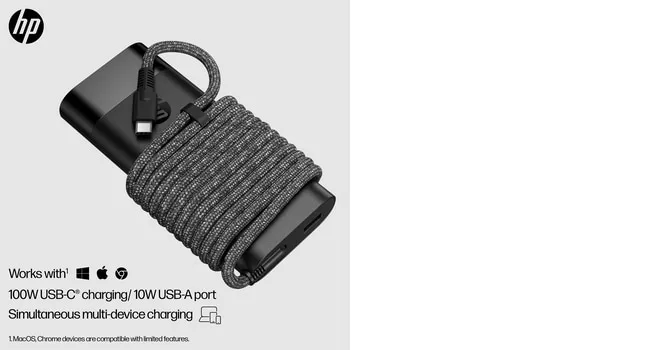 HP USB-C 110W Laptop Charger