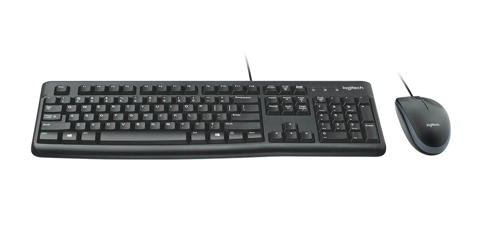 Logitech Desktop MK120 - Keyboard and mouse, black