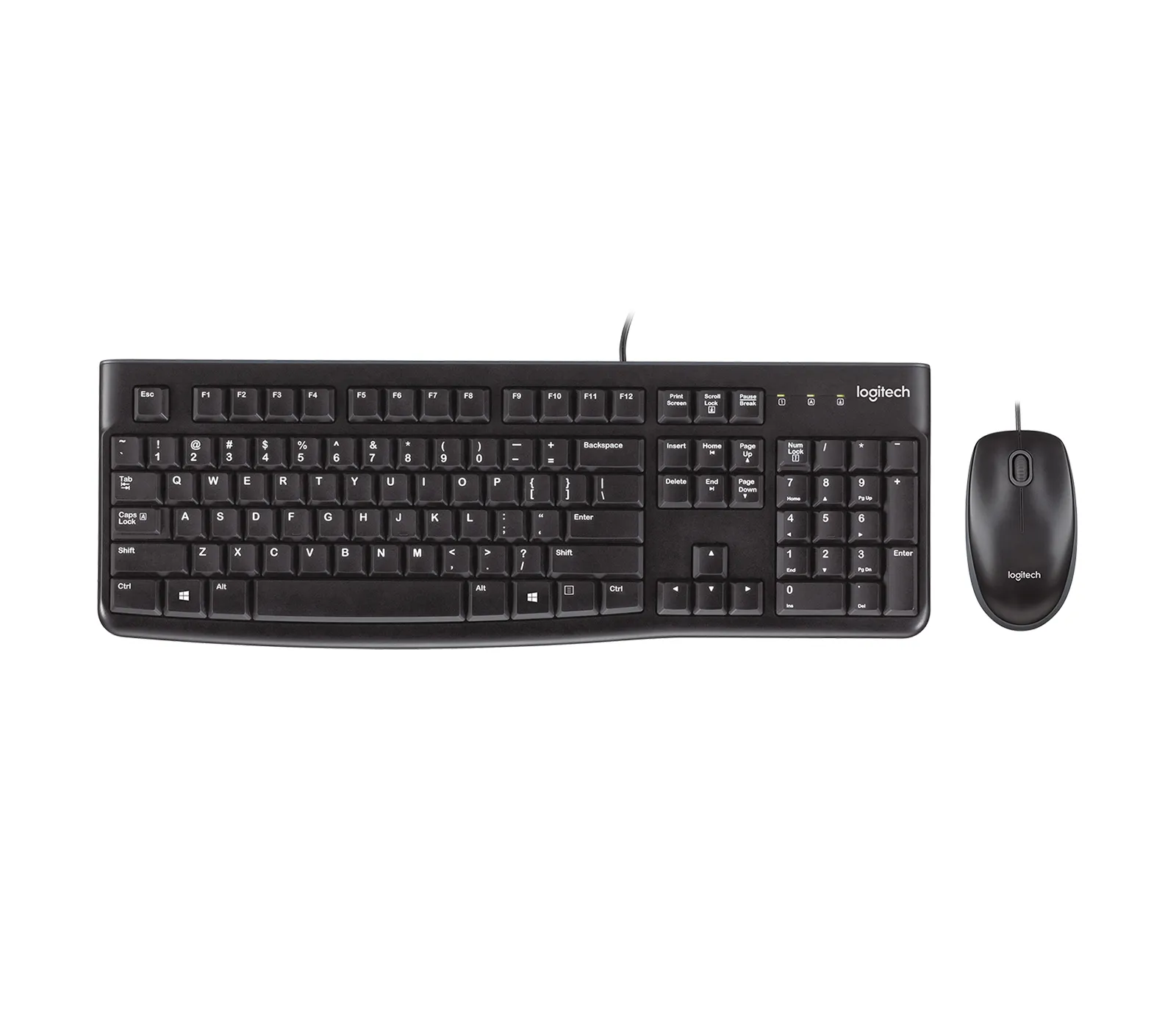 Logitech Desktop MK120 - Keyboard and mouse, black
