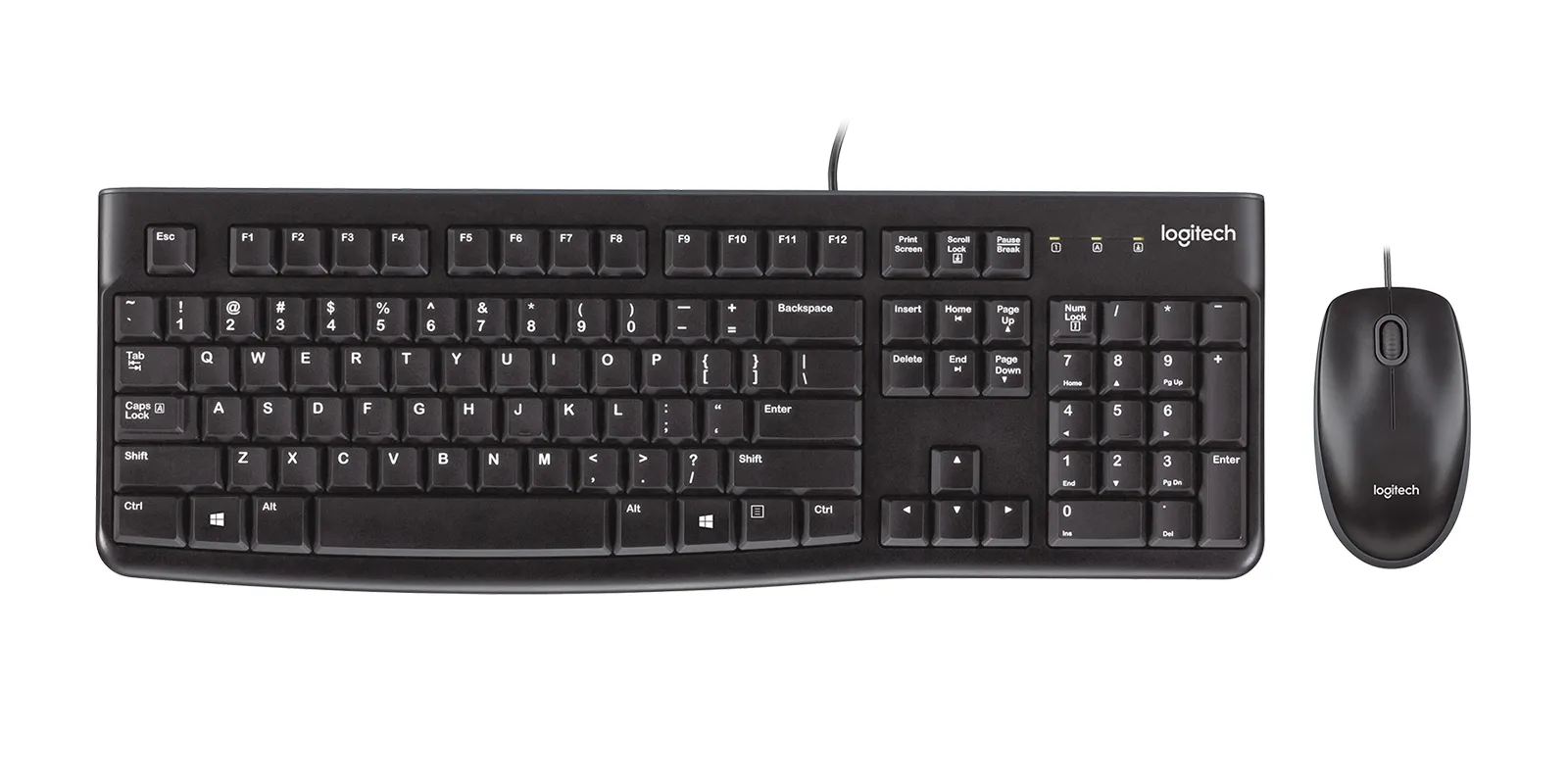 Logitech Desktop MK120 - Keyboard and mouse, black