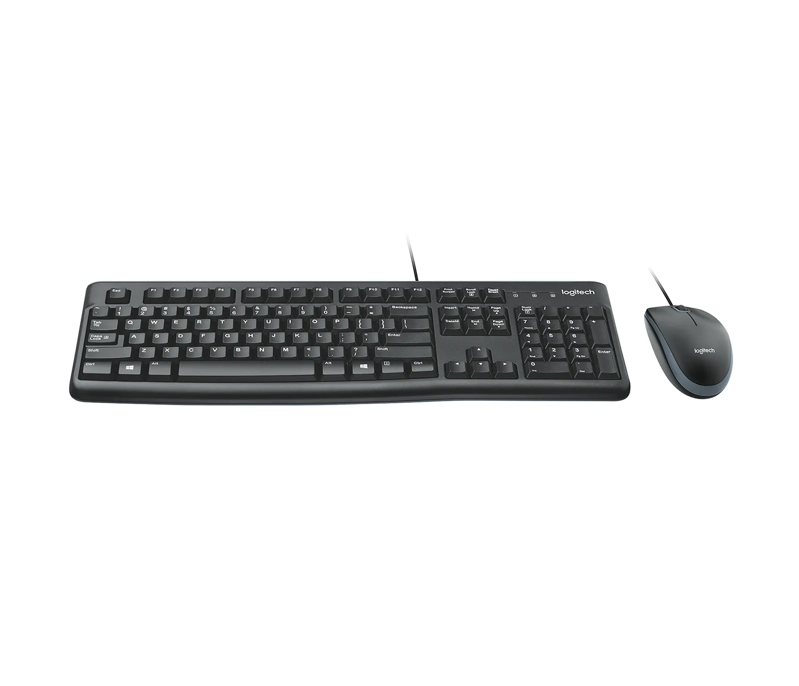 Logitech Desktop MK120 -n&auml;pp&auml;imist&ouml; ja hiiri, musta