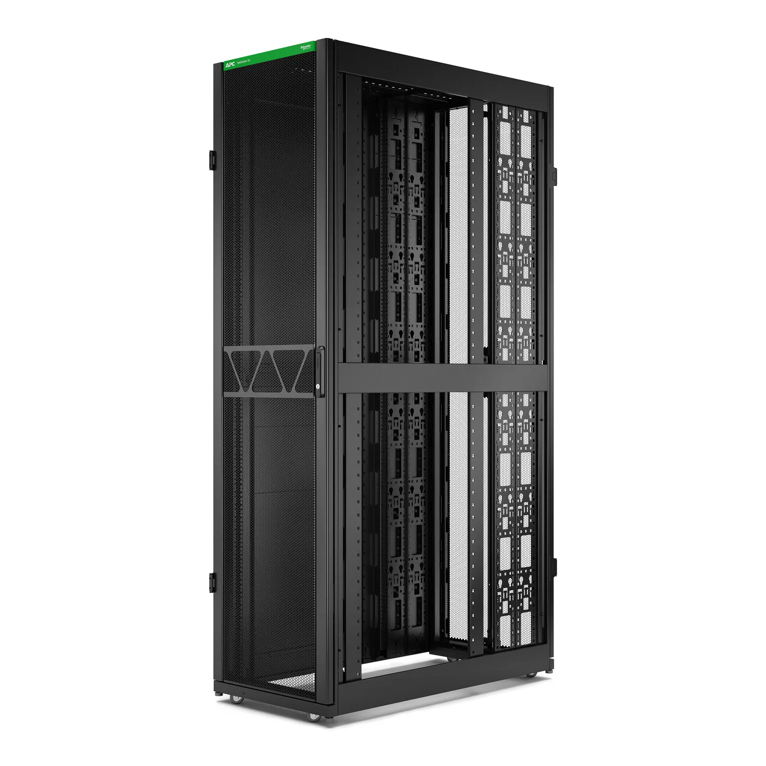 APC NetShelter SX Server Rack Gen 2 48U 2258H x 600W x 1200D mm w/ Sides Black