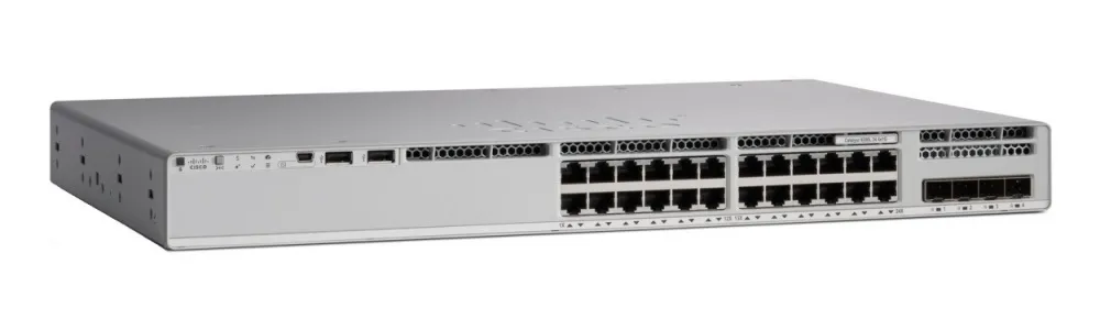 Cisco Catalyst 9200 - Network Essentials - kytkin - L3 - smart - 24 x 10/100/1000 (PoE+) - r&auml;kkiin asennettava - PoE+ - (ei palautusoikeutta)
