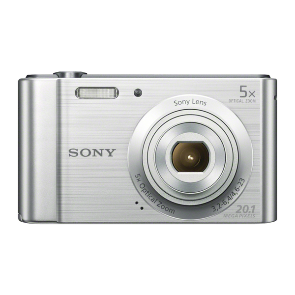 SONY DSCW800S digital camera 20M CCD 28mm 5x IS 2.7inch 720p silver