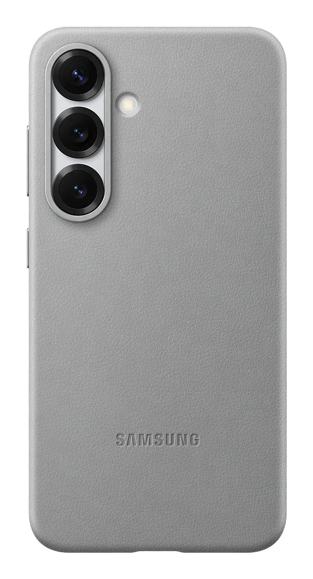 Samsung Galaxy S25 Kindsuit Faux Leather Case, Grey