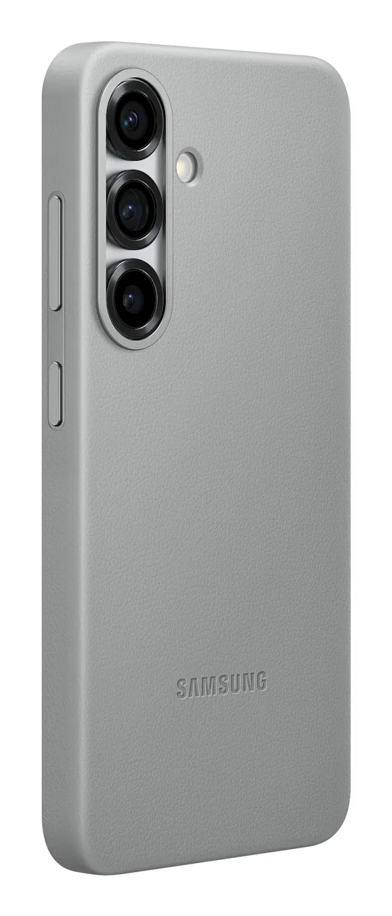 Samsung Galaxy S25 Kindsuit Faux Leather Case, Grey